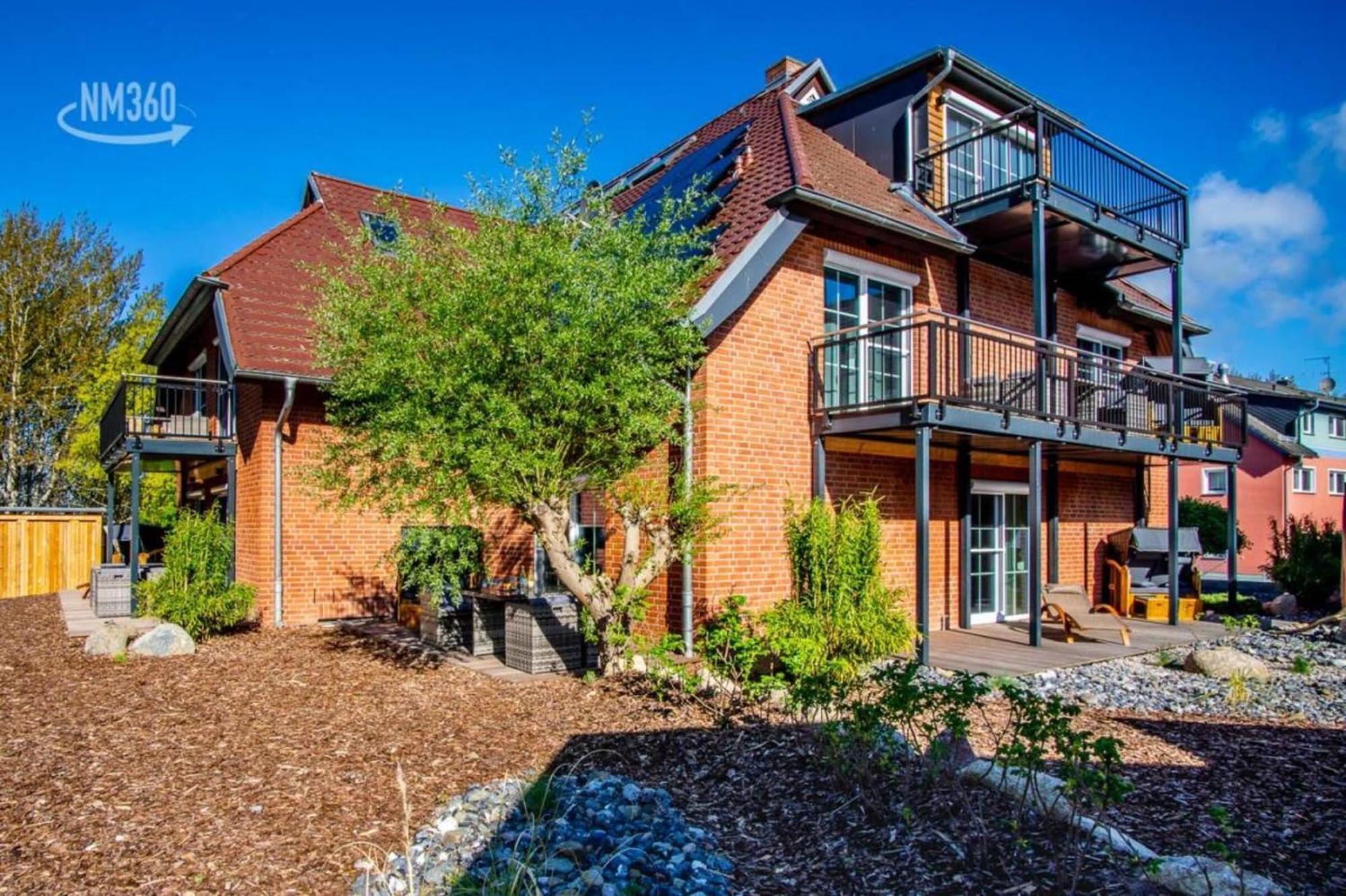 Traumhaftes Appartement Mit Balkon - Odins Blick Wohnung 6 - Mit Privatstrand, Sauna Lobbe Exterior photo